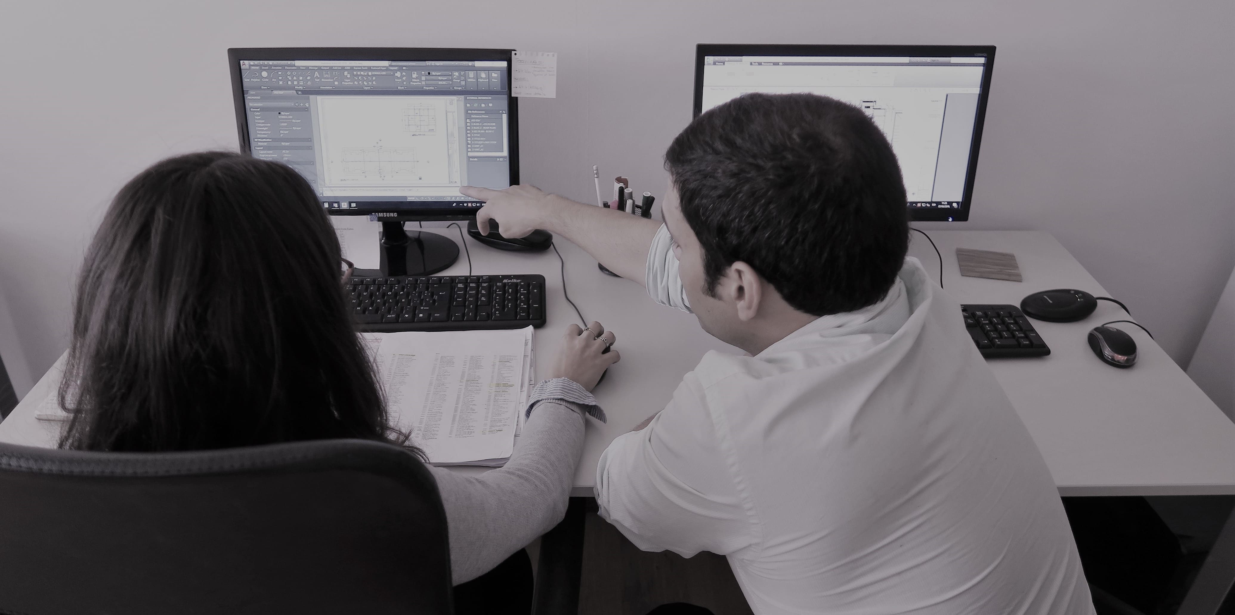 BAM teamwork at the office.